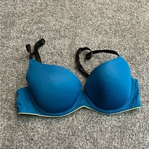 Victoria’s Secret Pink Bra Size 34B WHERE EVERYWHERE blue Neon Green